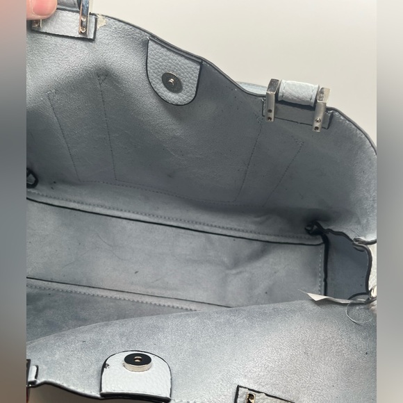 Steve Madden Women’s Bparker  Light Gray  Faux Leather Tote Purse Satchel OS - Picture 10 of 16